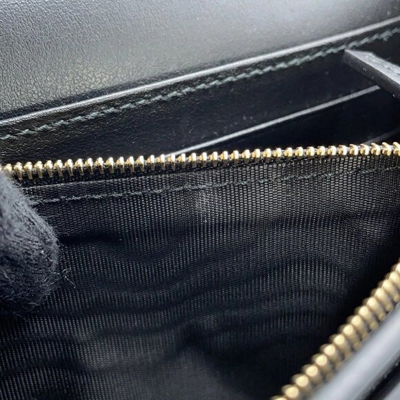 GUCCI GGMatelasse Chain Wallet Leather Black - Picture 12 of 16